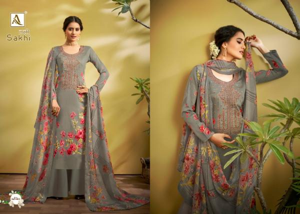 Alok Sakhi Fancy Digital Printed Embroidery Salwar 